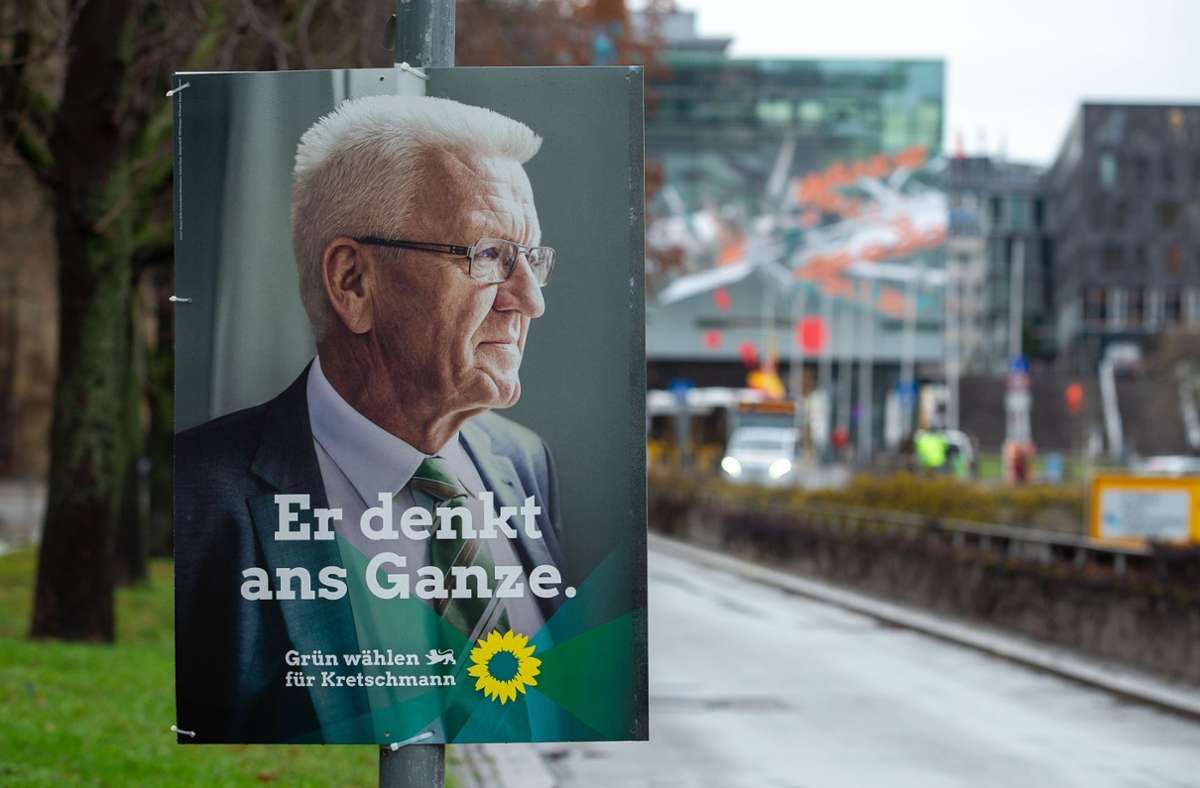 Die Grünen im Land wissen, was sie an ihrem Ministerpräsidenten haben  – und setzten seine Beliebtheit im Wahlkampf auch gezielt ein bei der Stimmenwerbung. Foto: Lichtgut/Leif Piechowski
