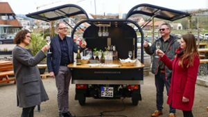 Mobile Wein-Bar für die Steillagen