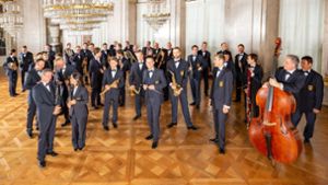 90 Schüler spielen mit Landespolizeiorchester