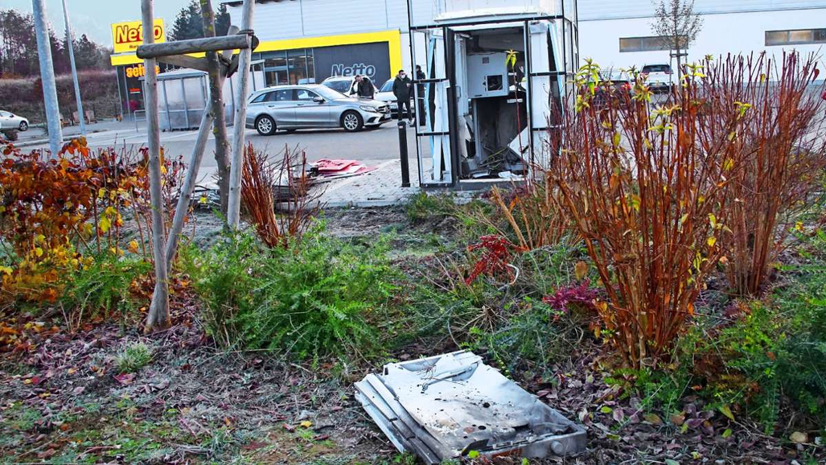 Automatenbomber im Kreis Böblingen: Mit Sprengstoff von Bankomat zu Bankomat