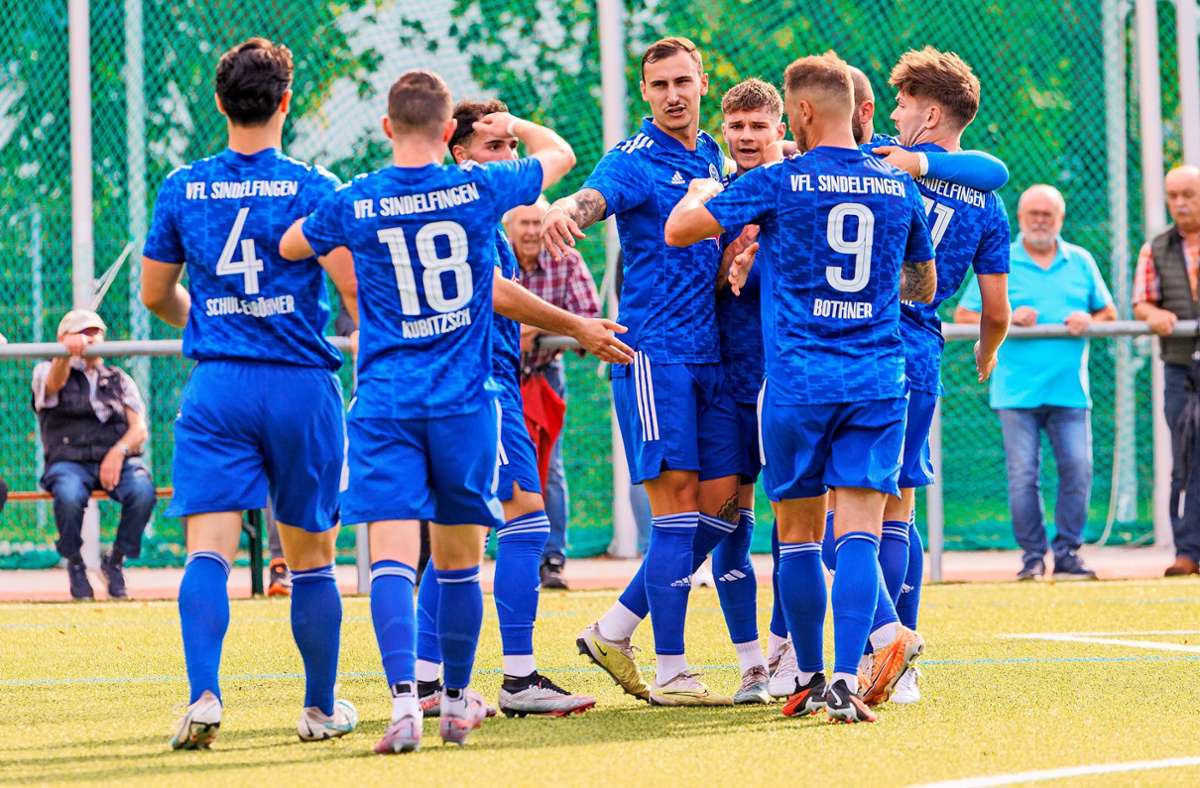 Fußball-Landesliga, Staffel III: VfL Sindelfingen freut sich über den bislang höchsten Saisonsieg