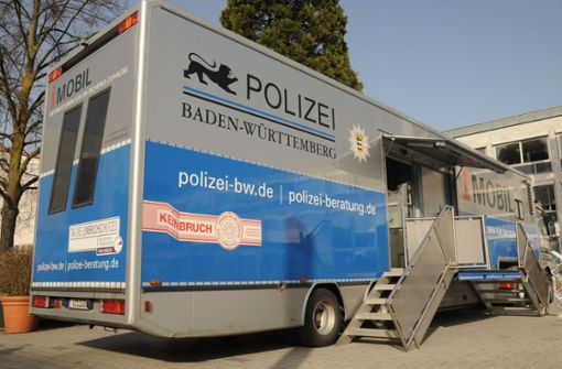 Der Info-Truck des Landeskriminalamts. Foto: Polizeipräsidium Ludwigsburg