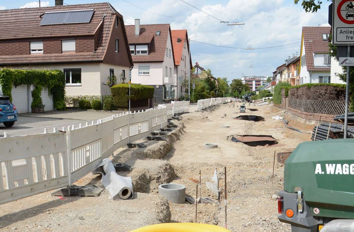 Bauarbeiten in Leinfelden: Wichtige Verkehrsader nach Unteraichen wird gekappt