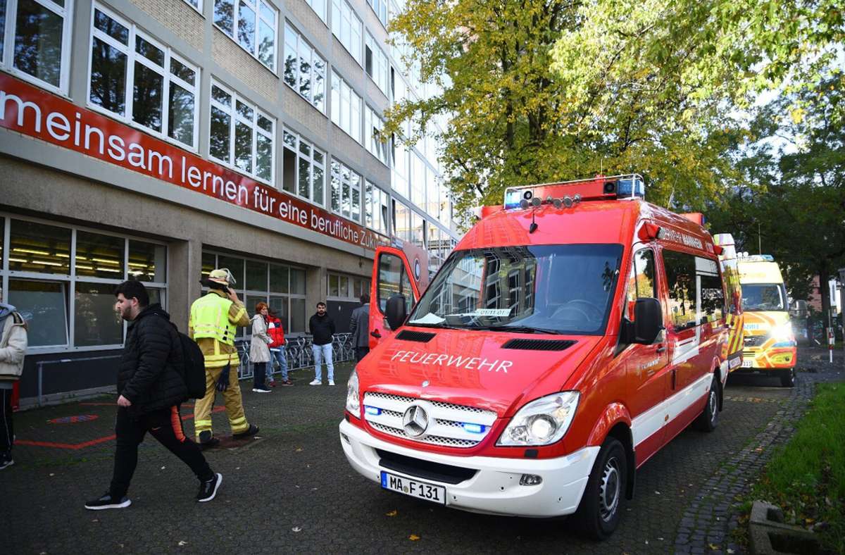 Mannheim: Tierabwehrspray in Berufsschule versprüht –  34 Verletzte