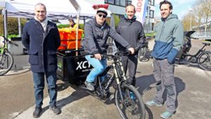 Das Lastenrad tourt durch den Kreis Böblingen: Auf Tuchfühlung mit dem Packesel unter den E-Bikes
