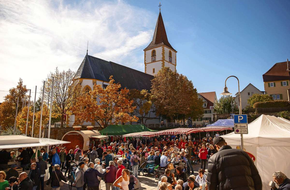 An die 10 000 Besucher: Holzgerlinger Herbst wirkt als Magnet