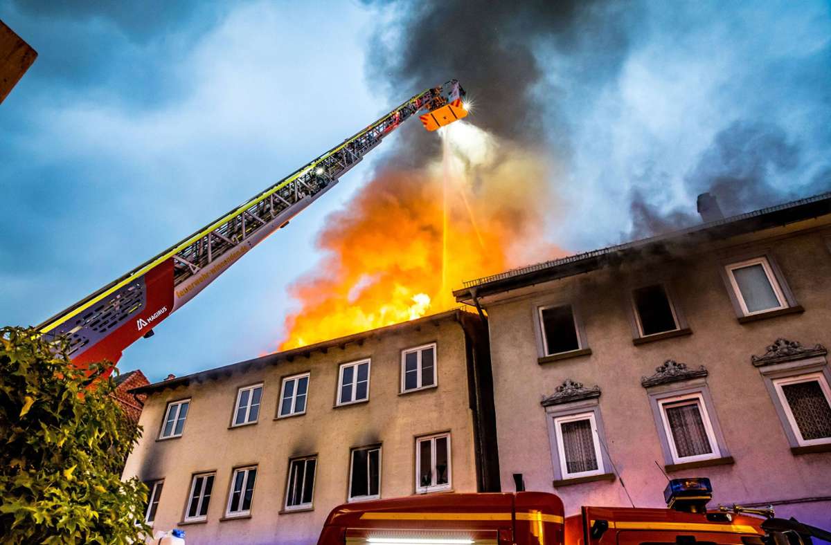 Feuer in der Innenstadt von Winnenden: Wohnungen nach verheerendem Brand noch immer nicht nutzbar