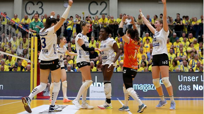 Volleyball-Bundesliga in Schwerin: Allianz MTV Stuttgart holt dritten Meistertitel in Serie