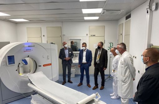 Vorstellung des neuen CTs am Standort Herrenberg: Jetzt  kann der Befund auch mittels Teleradiologie erfolgen. Foto: Klinikverbund Südwest