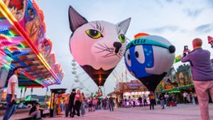 Mini-Heißluftballons in Böblingen: Riesen Ballon-Spaß auf der Osterkirmes