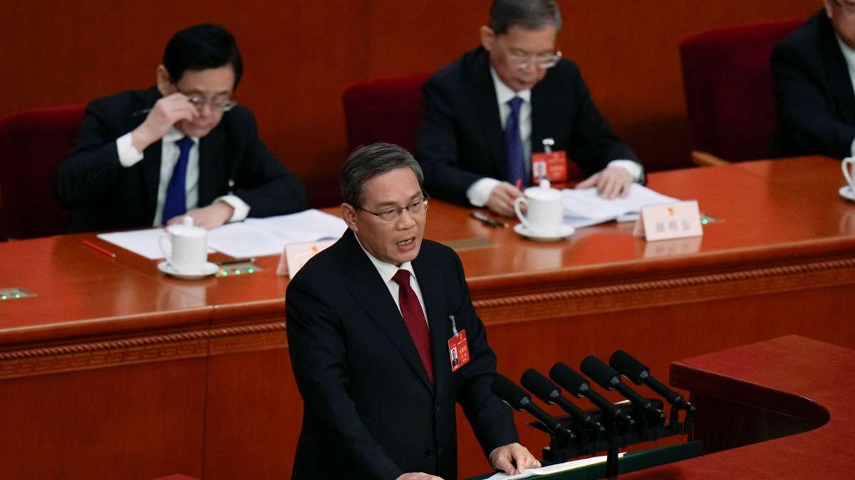 Es wird nicht einfach sein, die diesjährigen Ziele zu erreichen: der chinesische Ministerpräsident Li Qiang.