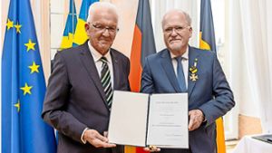 Die nächste Auszeichnung für einen Renninger: Wolfgang Faißt erhält den Verdienstorden des Landes