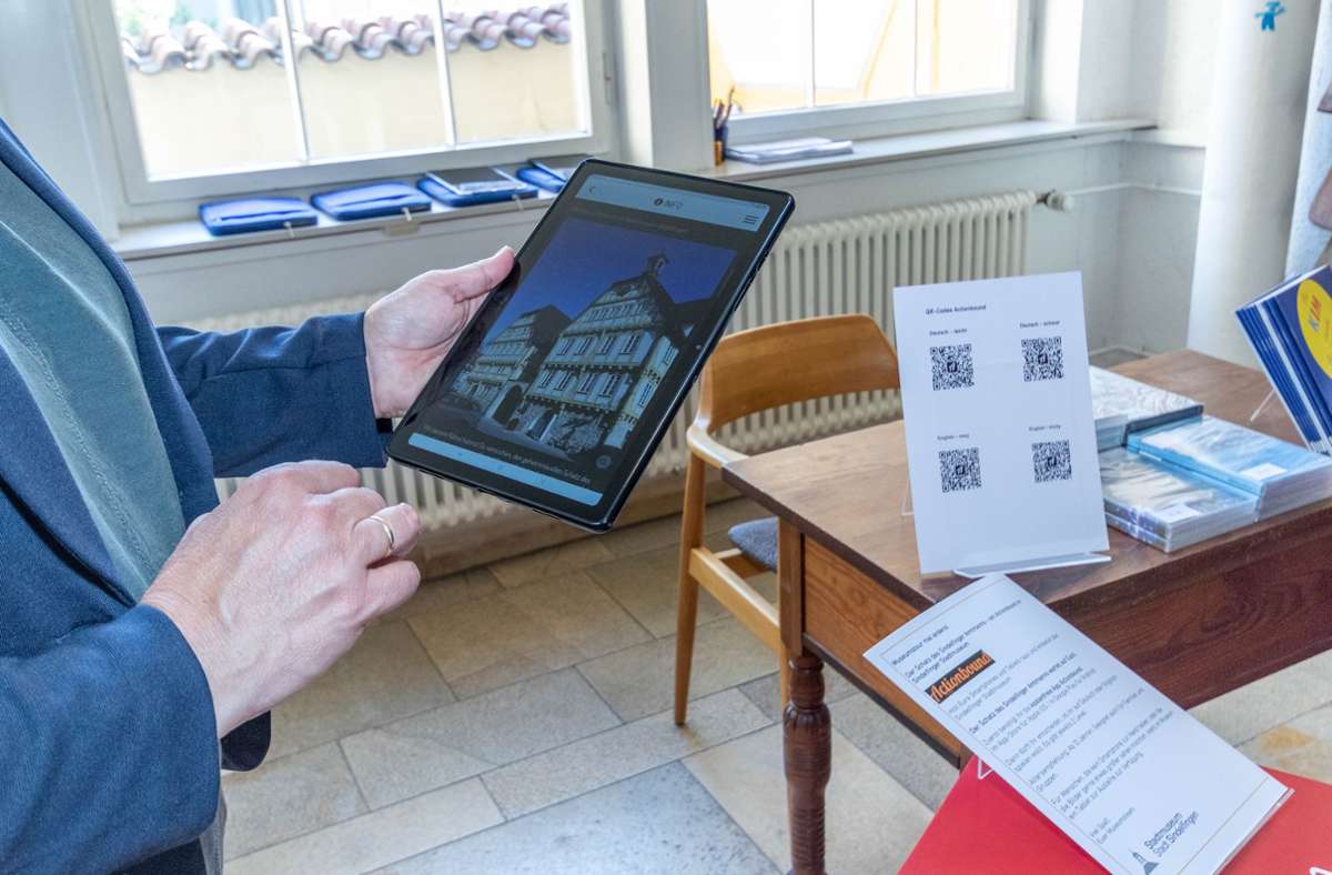 Museumstour mal anders. In Sindelfingen lässt sich das Stadtmuseum auch über ein digitales Quiz entdecken. Foto: Eibner-Pressefoto/Tabe/Günzler