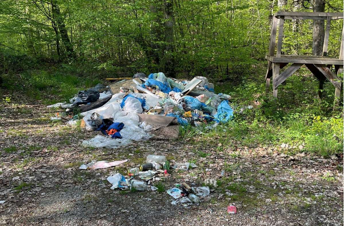 Ärger im Kreis Ludwigsburg: Große Empörung wegen wilder Müllberge