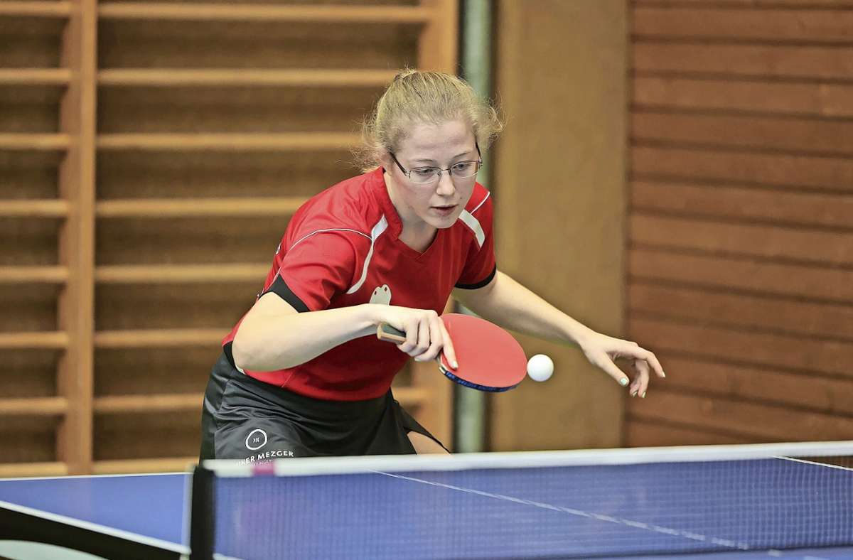 Tischtennis beim VfL Sindelfingen: Elisabeth Kronich spielt an einem Wochenende in gleich vier Teams