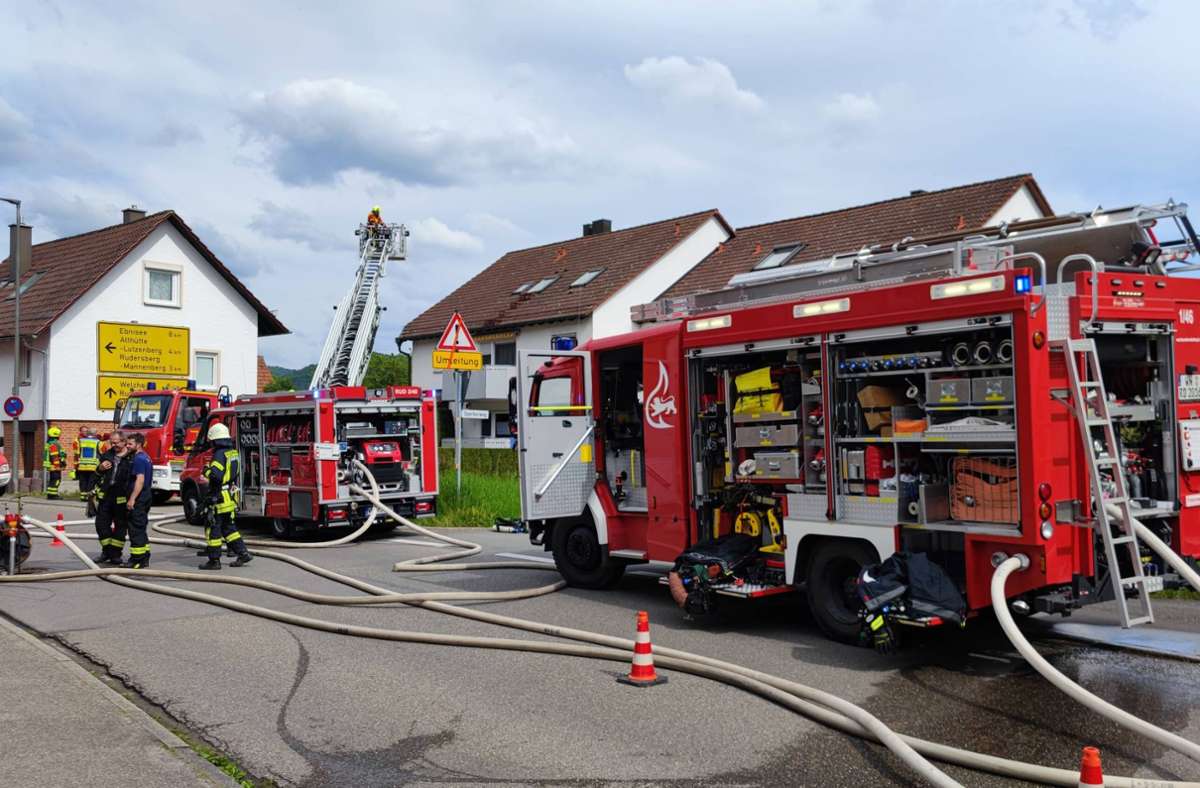 Brand in Rudersberg: Wäschetrockner fängt Feuer in Einfamilienhaus