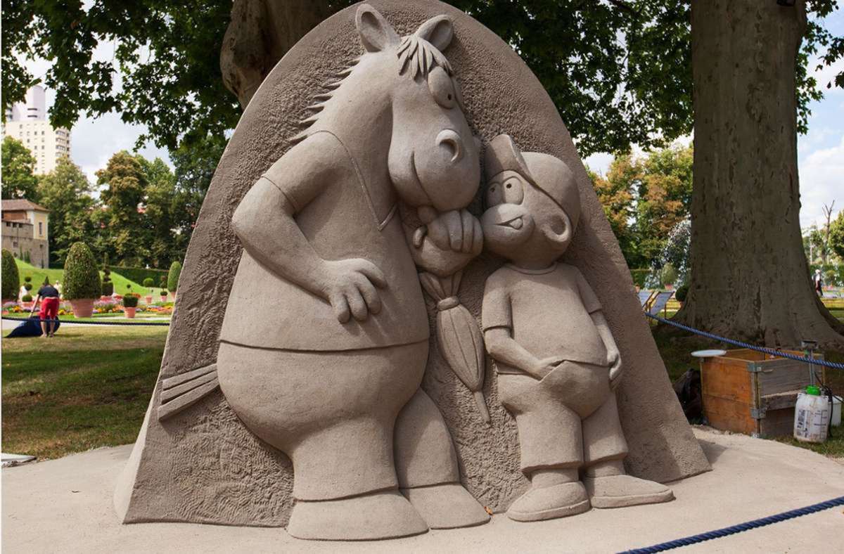 Sandkunst-Ausstellung in Ludwigsburg beginnt wieder: Äffle,  Pferdle, Triumphbogen und Co.: Das waren die schönsten Skulpturen