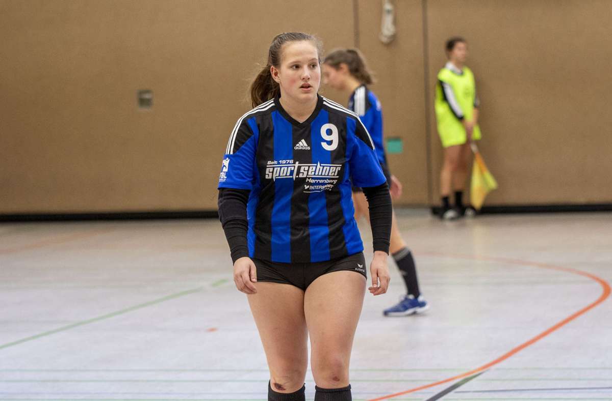 Enttäuschung bei Sara Grözinger: Der TSV Gärtringen trat die Heimreise erneut mit zwei Niederlagen an. Foto: /Susanne Loehnert
