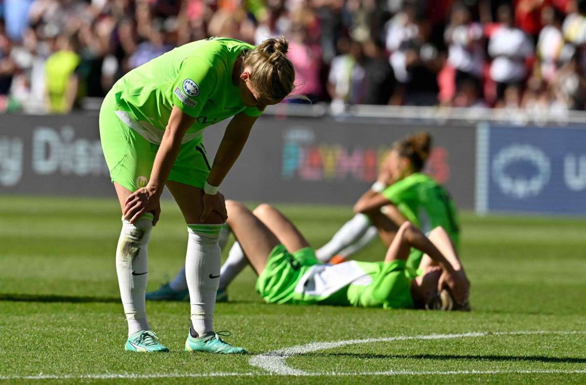 Champions-League-Finale: Fußball-Frauen aus Wolfsburg verlieren gegen Barcelona nach 2:0-Führung