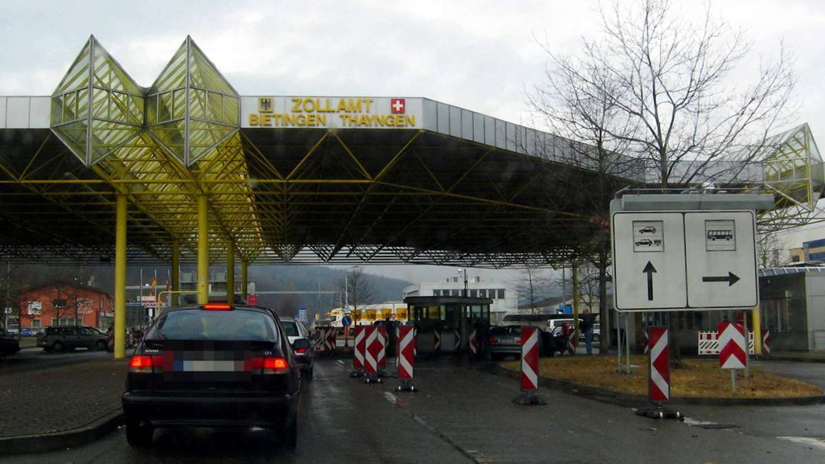 Gottmadingen im Kreis Konstanz: Kontrolle an Grenzübergang - Unerlaubte Einreise verhindert