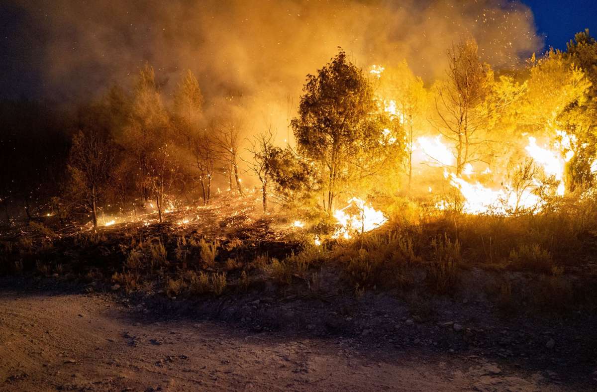 In der spanischen Provinz  Katalonien wüten die Flammen derzeit besonders heftig. Doch auch Portugal hat mit schweren Waldbränden zu kämpfen, wie in der Bildergalerie zu sehen ist.