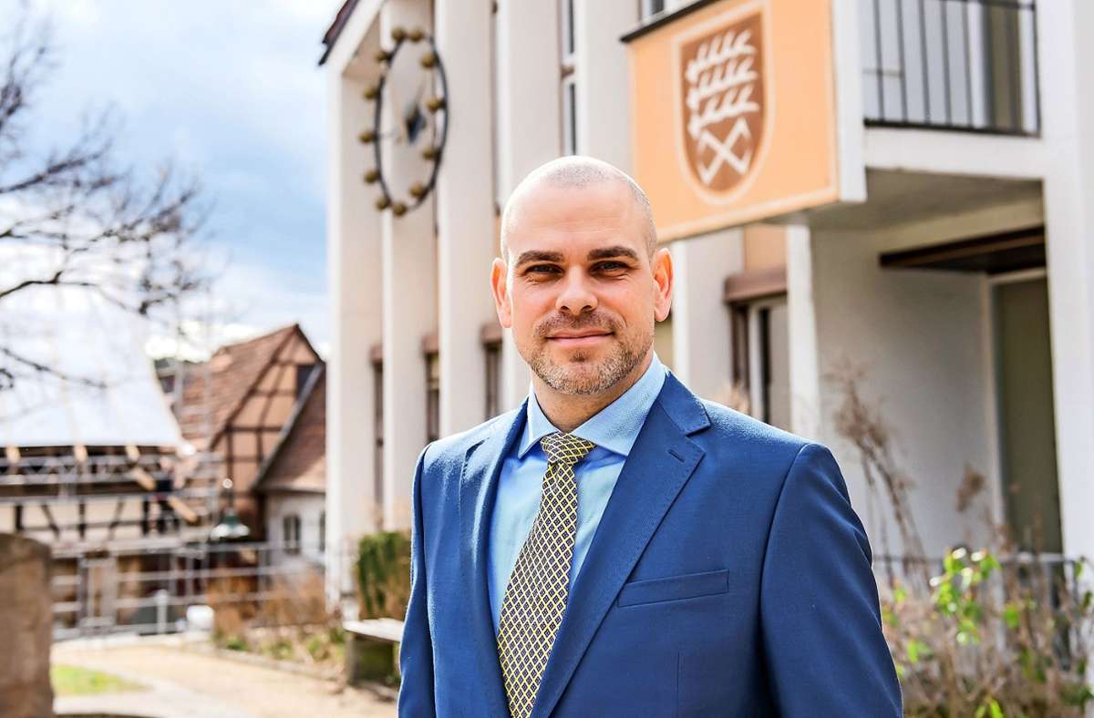 Ronny Habakuk lebt seit dem Jahr 2013 in Steinenbronn. Nun ist er der Bürgermeister der Gemeinde mit rund 6500 Einwohnern. Foto: z/Fotografie Nicole Schielberg