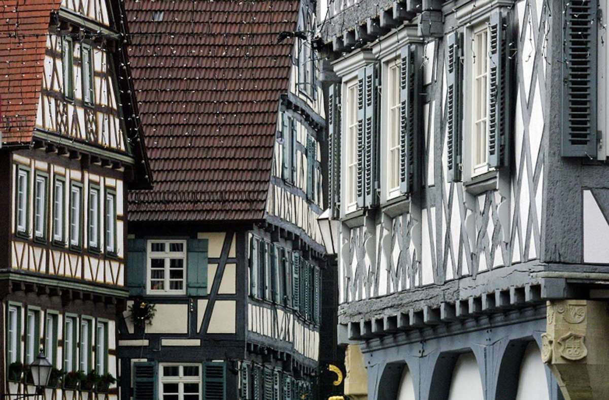 Mitten in der Altstadt: Gottlieb Daimler wurde in einem schmucken Fachwerkhaus geboren.