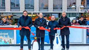Kunsteisbahn in Sindelfingen eröffnet: Erst shoppen, dann Schlittschuhlaufen