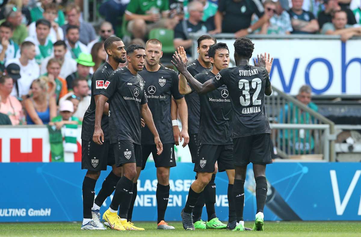 Der VfB Stuttgart holt sich ein  2:2-Remis bei Werder Bremen.
