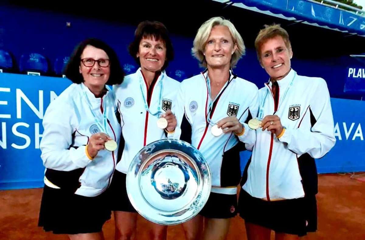Tennis bei der TA SV Böblingen: Gundula Wieland wird Mannschaftsweltmeisterin 60 plus
