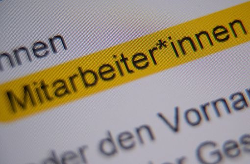 Die Gesellschaft für deutsche Sprache ist gegen das Gendern bei staatlichen Einrichtungen. Foto: dpa/Sebastian Gollnow