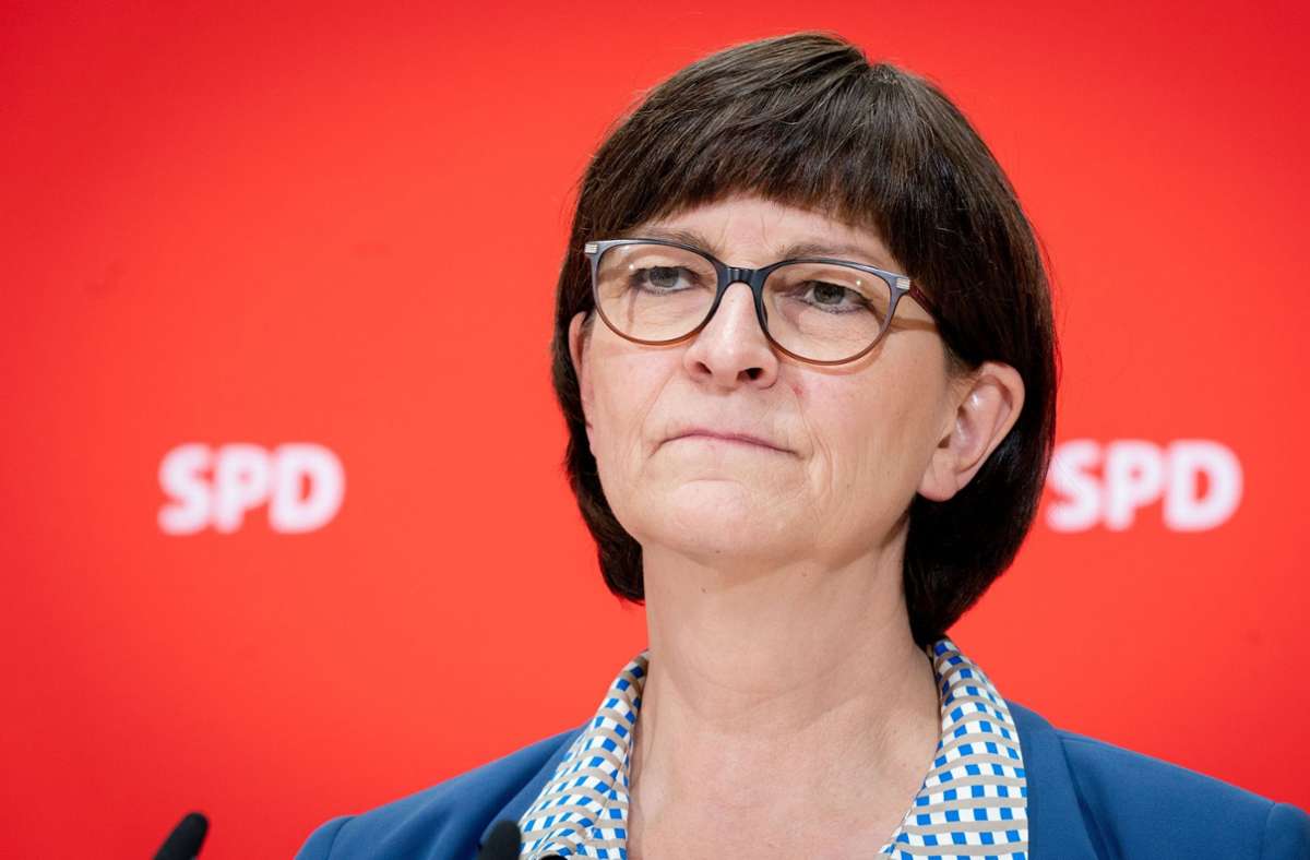Sozialdemokraten in Baden-Württemberg: Landes-SPD kürt Esken zur Spitzenkandidatin für Bundestagswahl