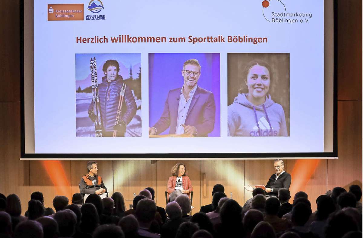 Sporttalk in Böblingen: Auf Bergtour mit Laura Dahlmeier und Peter Schlickenrieder