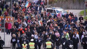 Landtag arbeitet Querdenken-Demo in Stuttgart auf
