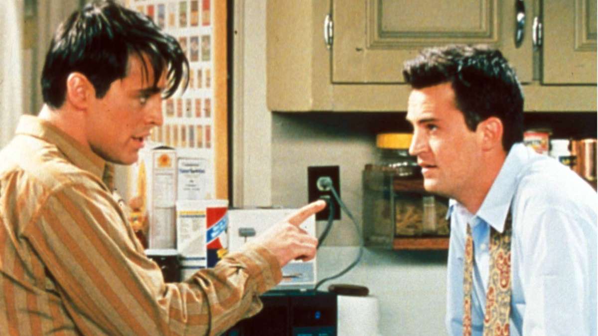 Mitbewohner in der Serie und Freunde im richtigen Leben: Matt LeBlanc als Joey (links) und Matthew Perry als Chandler.