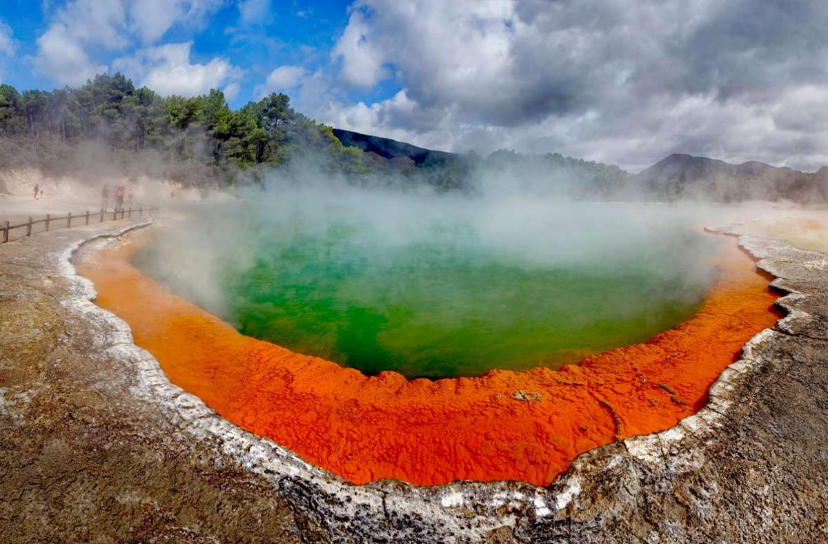 Reisen in Neuseeland: Kollabierte Krater im Maori-Land