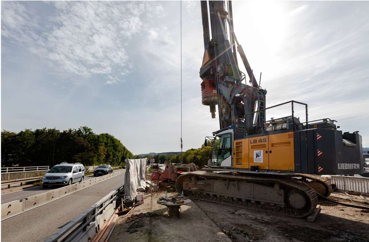 Brückenabriss bei Böblingen: Die A 81 ist ab Freitag für Autos gesperrt