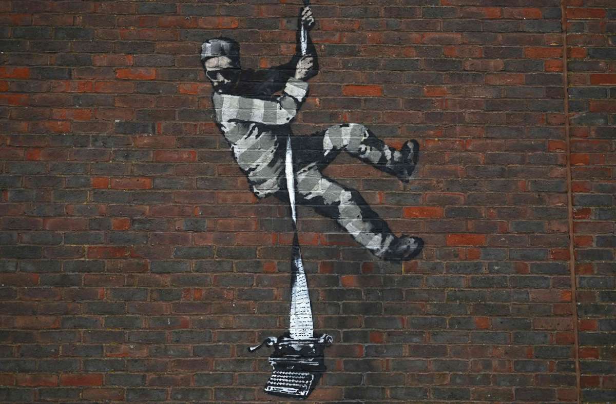 Reading: Banksy bekennt sich zu Graffito auf Ex-Gefängnis