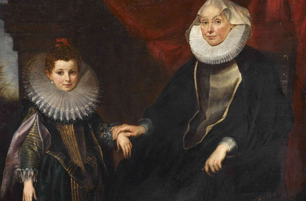 Die Staatsgalerie besitzt von Rubens das Doppelbildnis von „Geronima Spinola Spinola und ihre Enkelin Maria Giovanna Serra“ (um 1605/06). Erst jetzt konnte  man in Erfahrung bringen, wer die beiden waren. Foto: Staatsgalerie Stuttgart