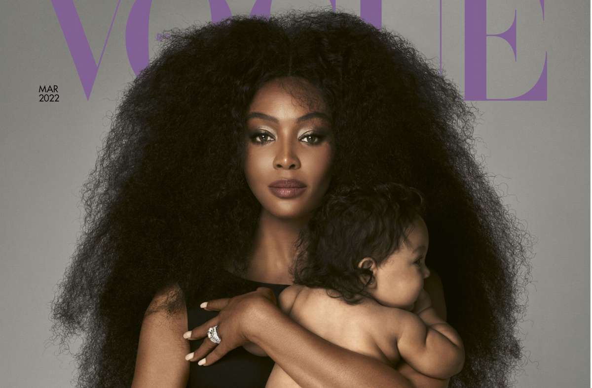 Naomi Campbell mit Baby: Über ihr „Vogue“-Cover wird kontrovers diskutiert