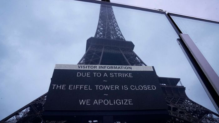 Streik am Pariser Eiffelturm