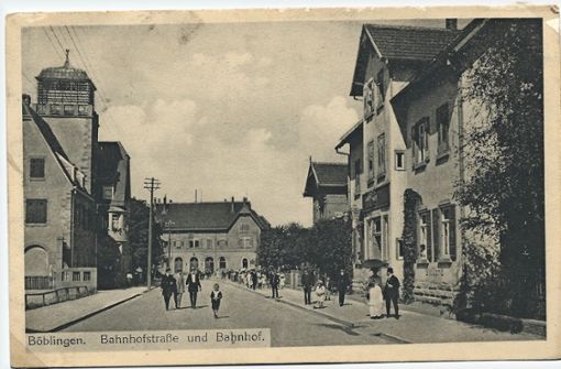 Boulevard für den Führer: Die Böblinger Bahnhofstraße wurde 1933 zur Adolf-Hitler-Straße. Foto: Archiv