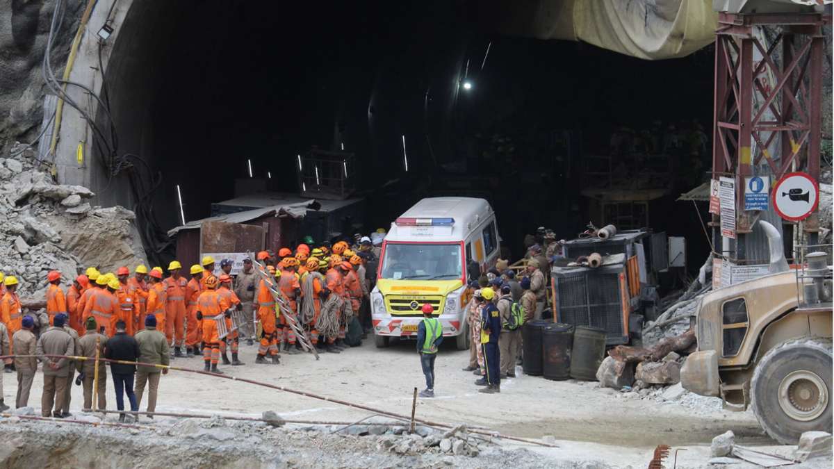 Tunneleinsturz in Indien: Alle Arbeiter befreit – so lief die Rettung
