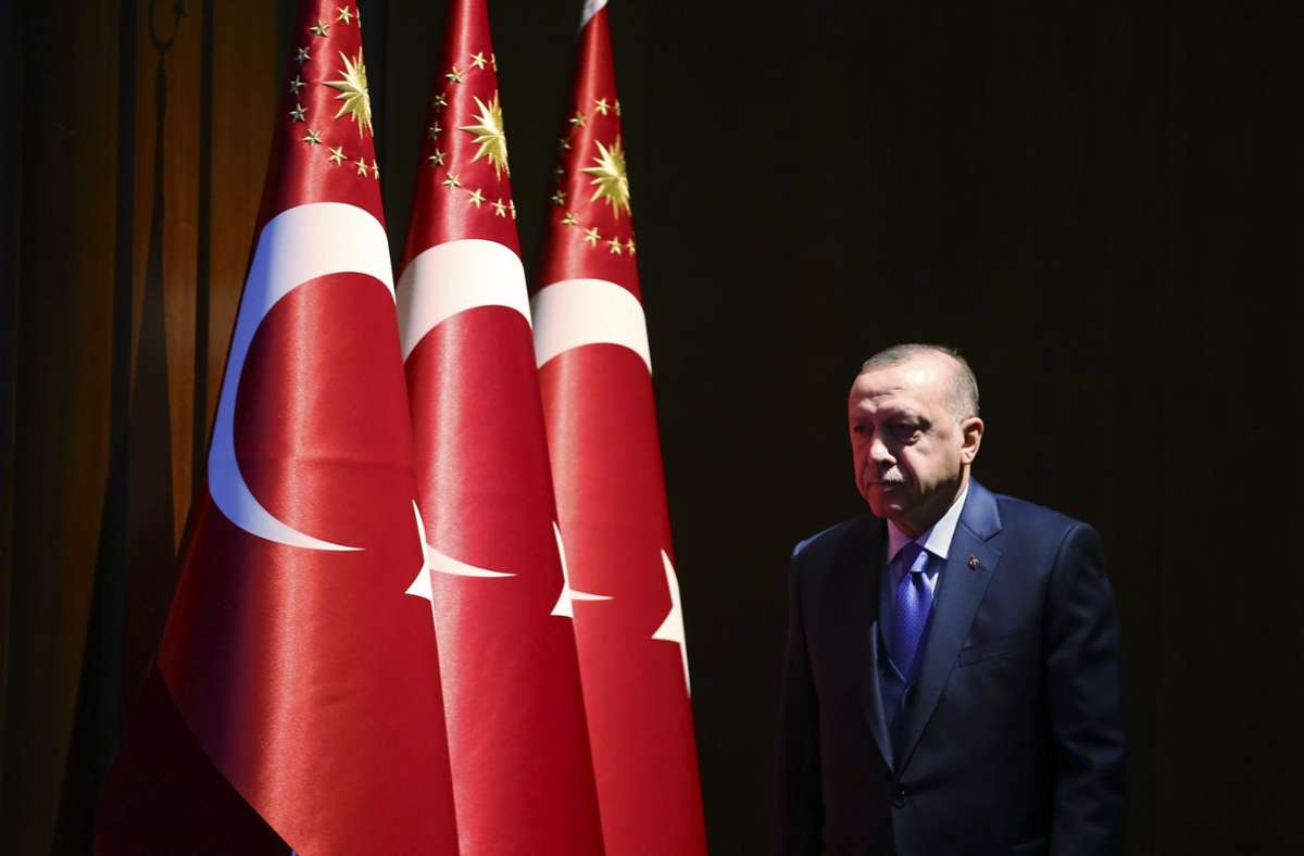 Recep Tayyip Erdogan wirkte in den letzten Wochen geschwächt. Foto: dpa/Pool Presidential Press Service