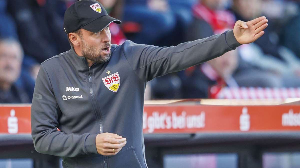 Trainer Sebastian Hoeneß will mit dem VfB ins Pokal-Achtelfinale