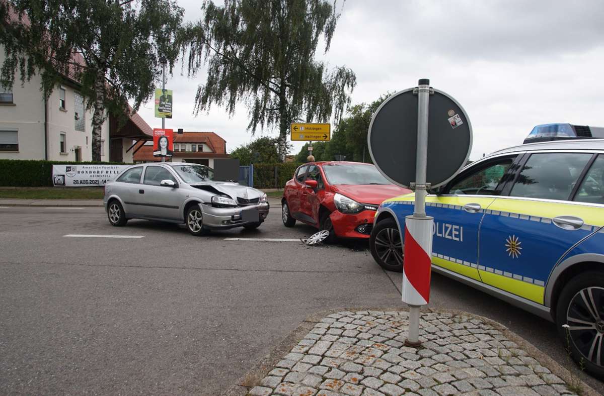 Unfall in Bondorf: Stoppstelle übersehen
