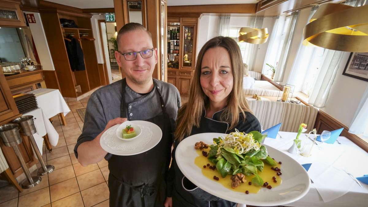 Das neue Küchenteam in der Herrenküferei: Nadja Blank und Mathias Nufer