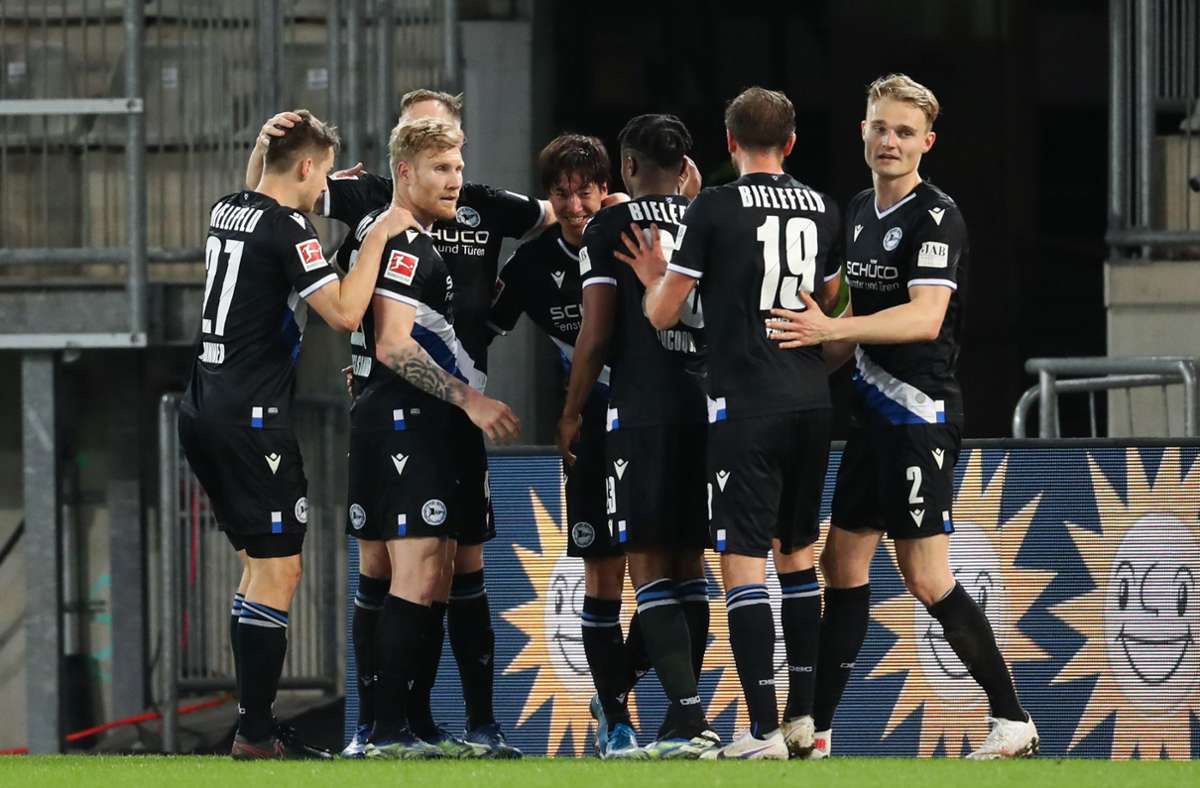 Fußball-Bundesliga: Arminia Bielefeld macht Boden im Abstiegskampf gut