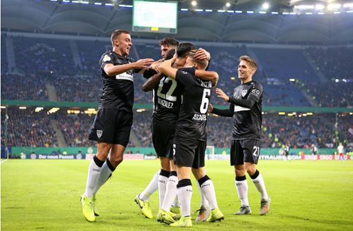 So lief es für den VfB Stuttgart zuletzt in der zweiten Runde des DFB-Pokals. Foto: Pressefoto Baumann/Cathrin Müller