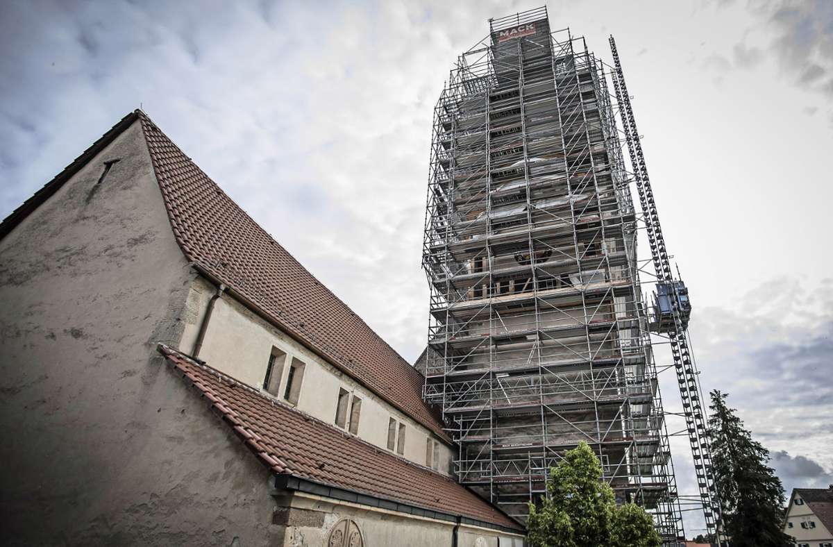 Kirchturm in Hildrizhausen: Spendenaktion am Sonntag geplant